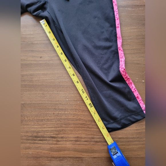 Danskin Now Fitted Hot Pink Black Drawstring Exercise Pants Size Med - Picture 6 of 10